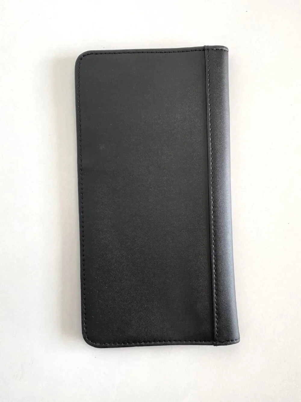 Vintage Samsonite Black Leather Travel Wallet Passport Organizer Card Holder